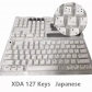 104+23 MAC Apple Style PBT Dye-subbed XDA Keycap Set for Mechanical Keyboard English / Thai / Japanese / Russian / Arabic / French / German / Spanish